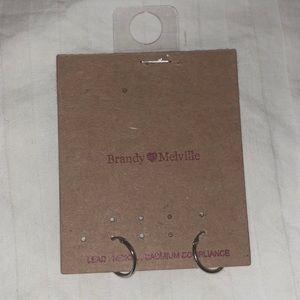 Silver Infinity Hoops! - Brandy Melville NWT